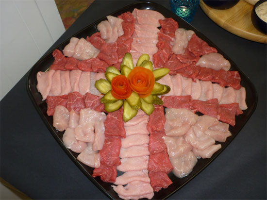 fleischplatte für fleischfondue fondue chinoise fondue bourguignonne gourmet-fleisch fleischspezialitäten metzgerei künzli